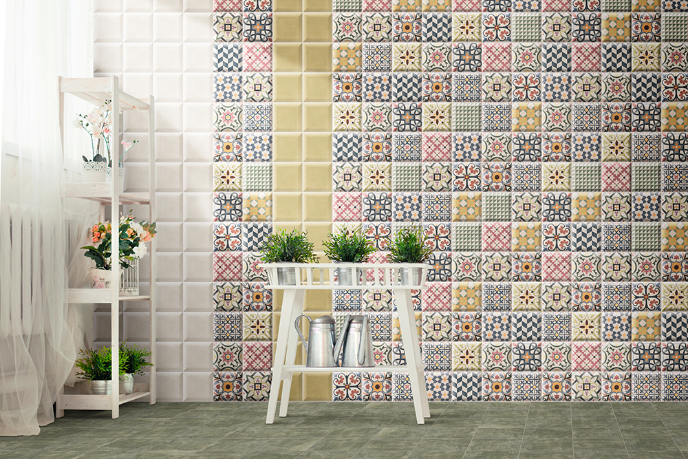 麗麗花磚實景圖