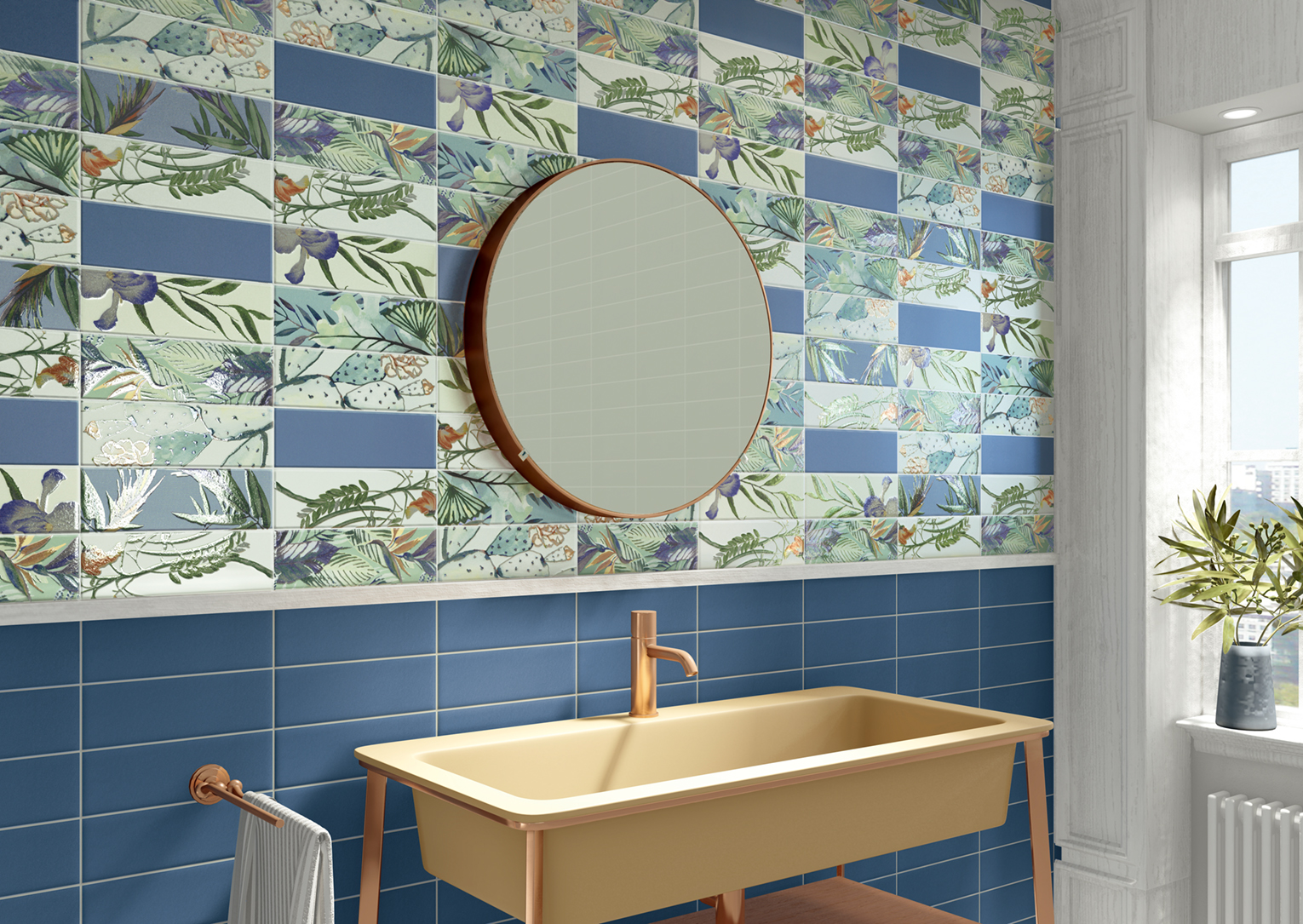 ELD-亞馬遜深藍+花磚01-10X30-實景-1530