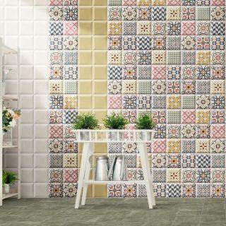 麗麗花磚實景圖