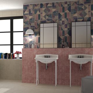 MLD-圖里尼-A花磚粉紫實景圖